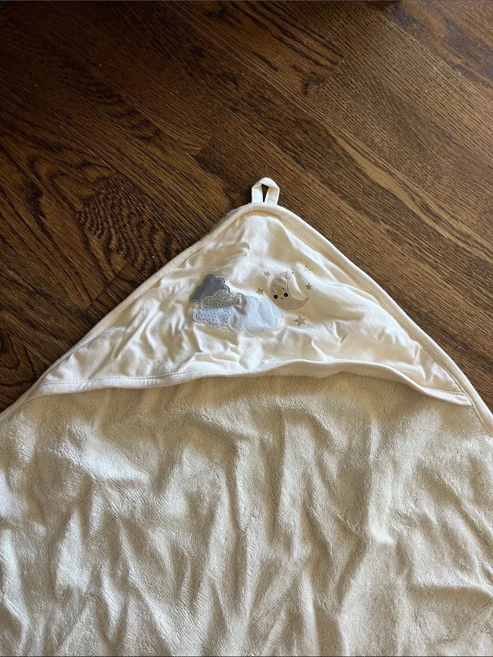 Zara Cream Hooded Baby Towel